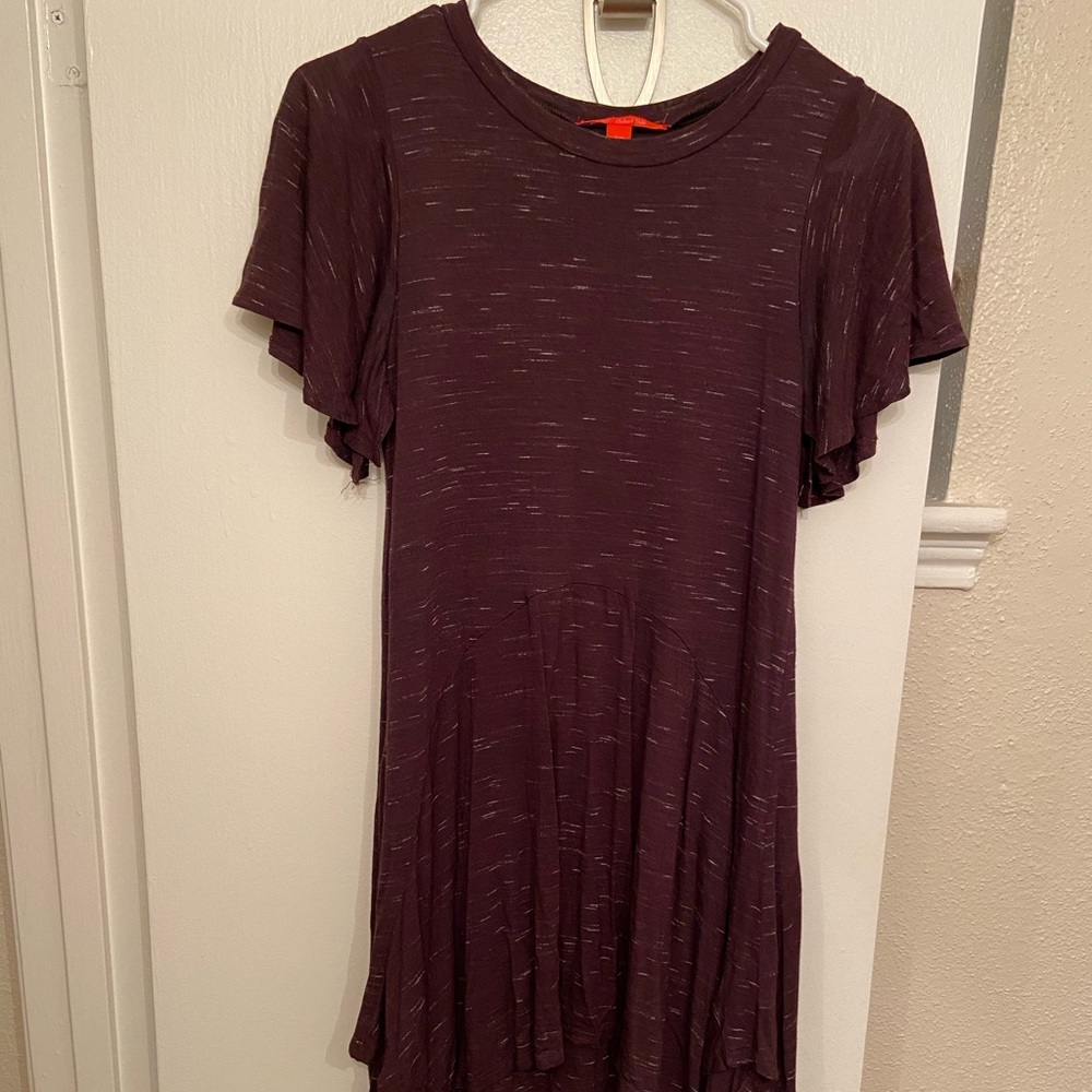 Maroon t-shirt dress